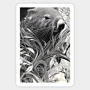 Garden Wombat Sticker